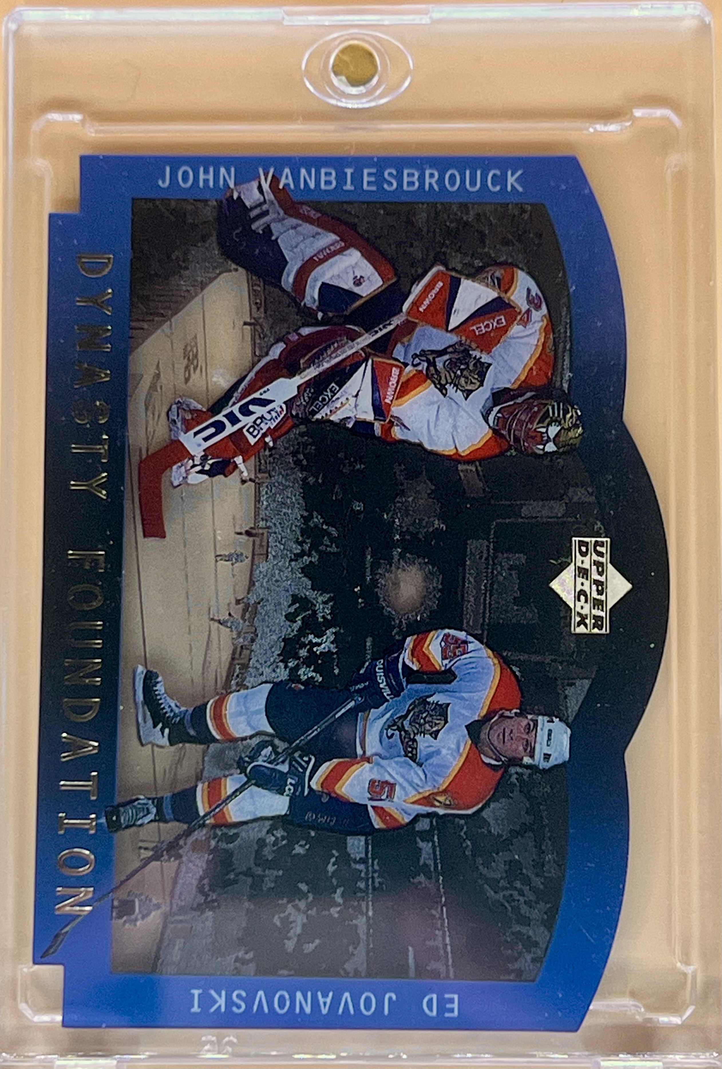 1996-97 Upper deck Ice Stanley Cup Foundations John Vanbiesbrouck/Ed Jovanovski #S3 Dynasty Foundation Die Cut