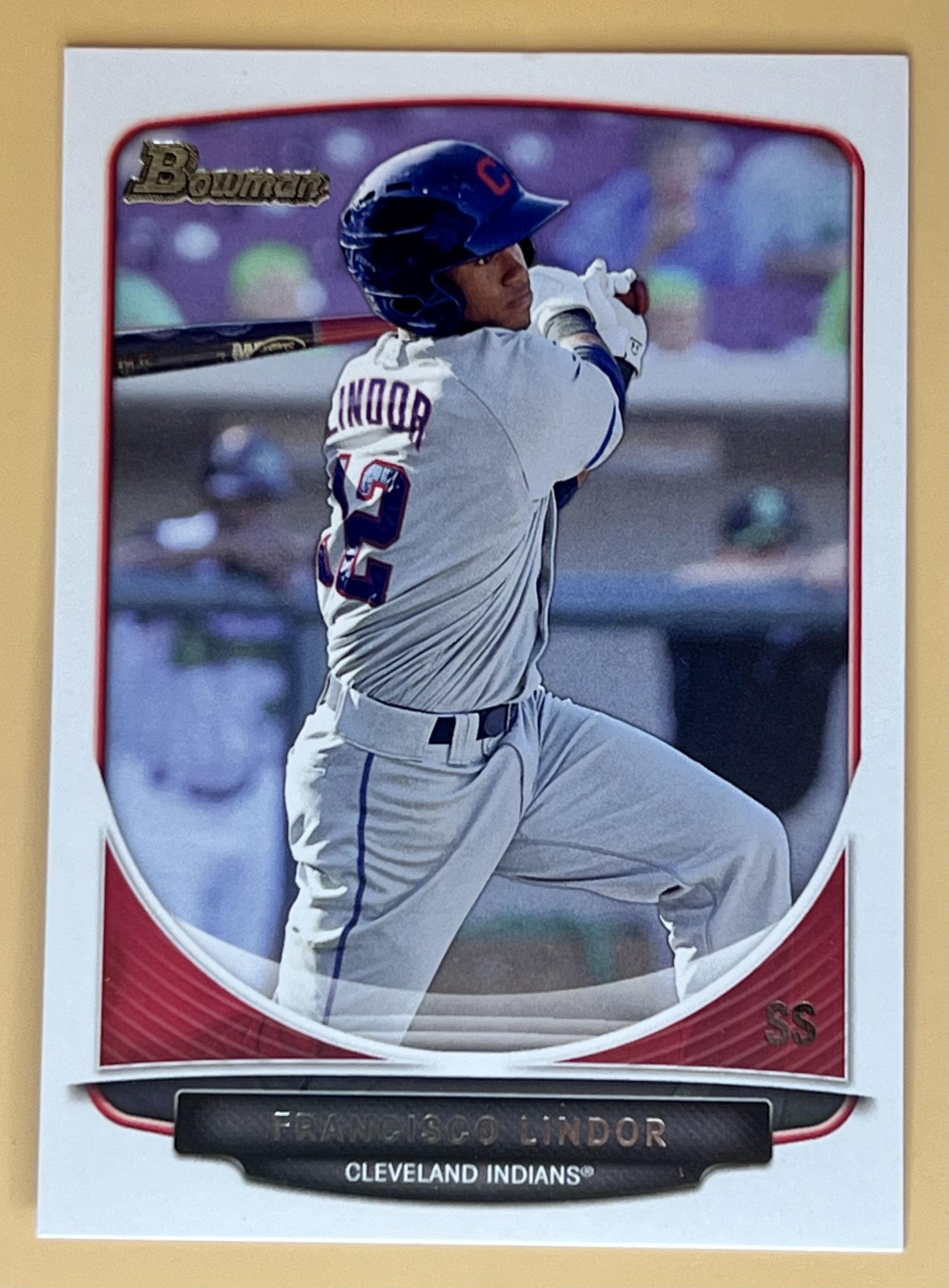 2013 Bowman Draft Picks & Prospects Francisco Lindor #TP17 Top Prospects RC