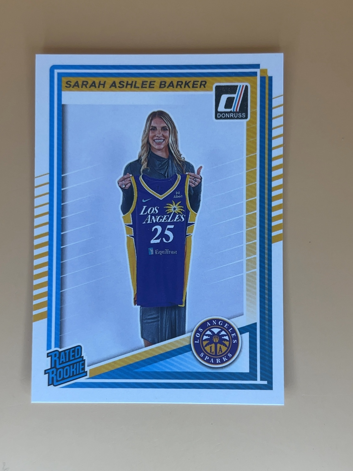 2025 Donruss WNBA Sarah Ashley Barker #100 Rated Rookie RC