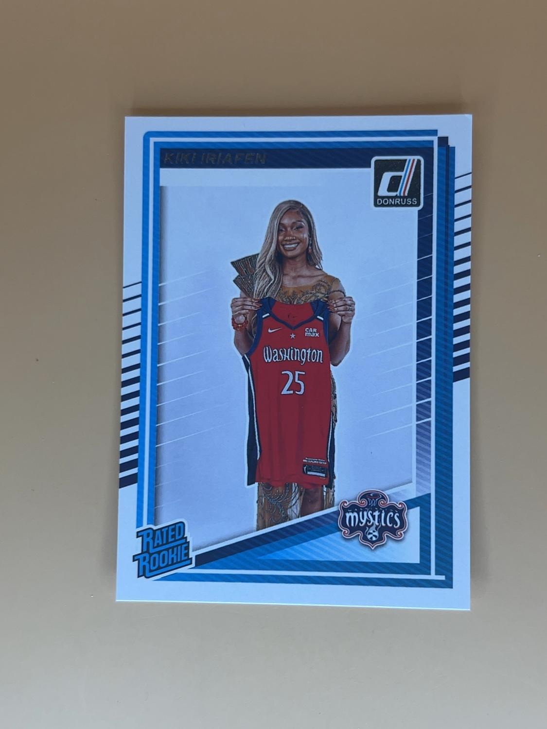 2025 Donruss WNBA Kiki Iriafen #94 Rated Rookie RC
