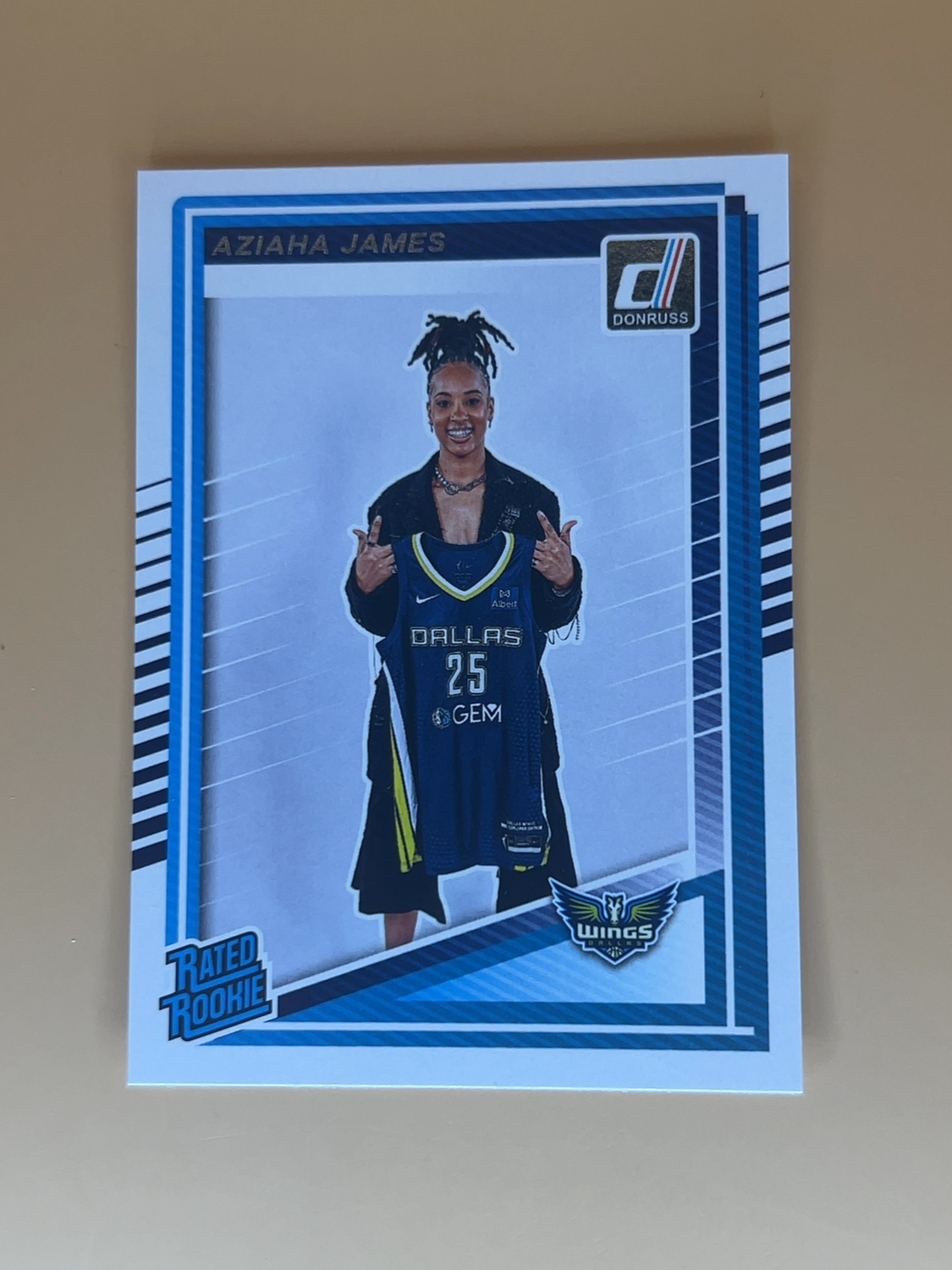 2025 Donruss WNBA Aziaha James #95 Rated Rookie RC