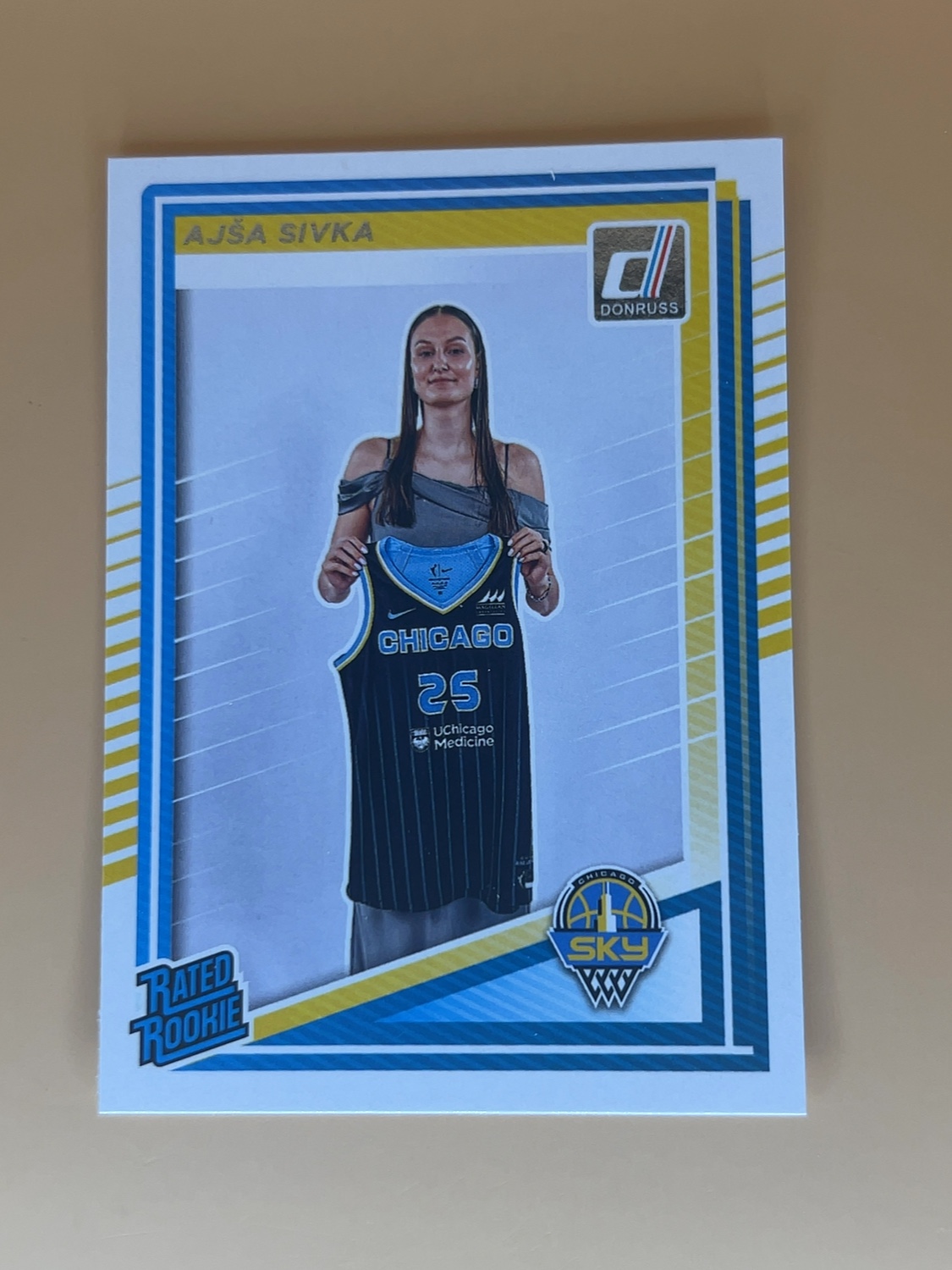 2025 Donruss WNBA Ajsa Sivka #93 Rated Rookie RC