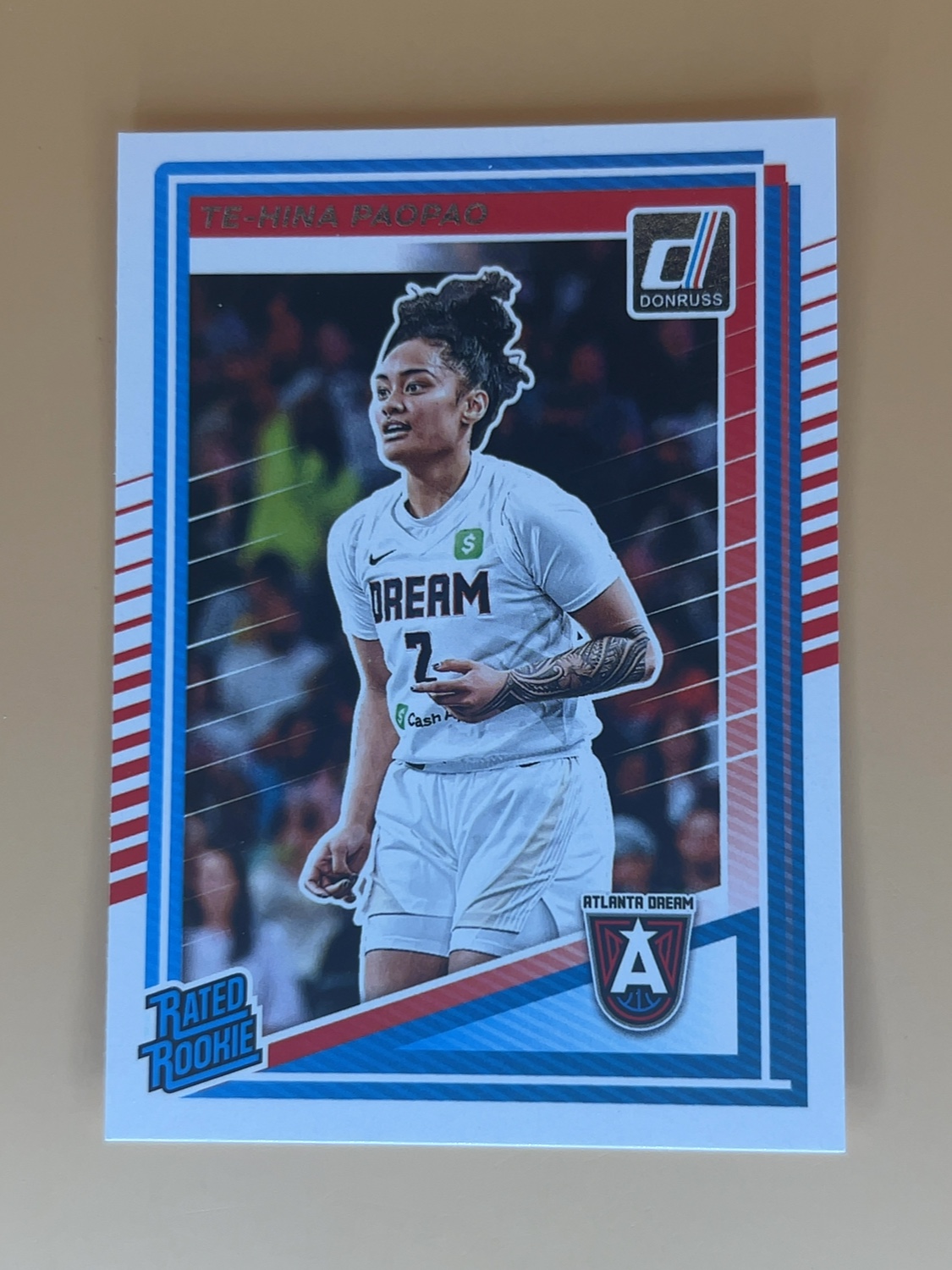 2025 Donruss WNBA TE-Hina Paopao #91 Rated Rookie RC