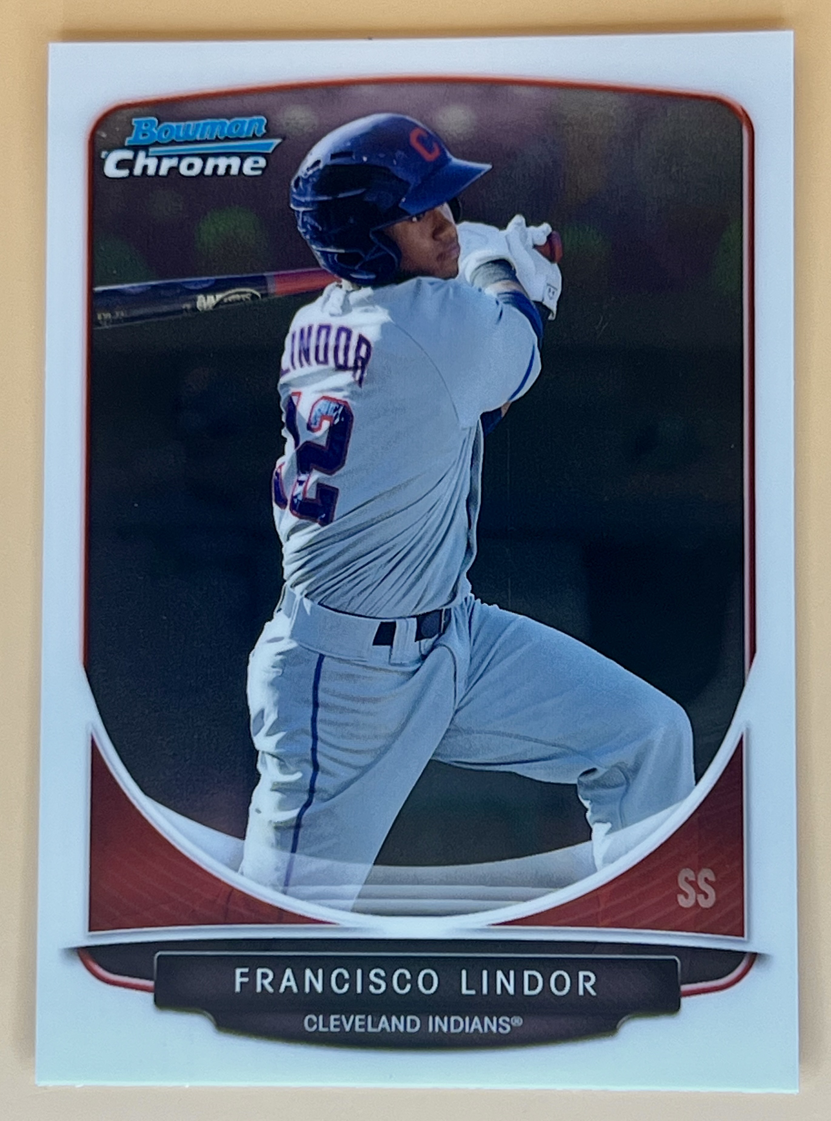 2013 Bowman Draft Picks and Prospects Francisco Lindor #TP-17 Top Chrome Prospects