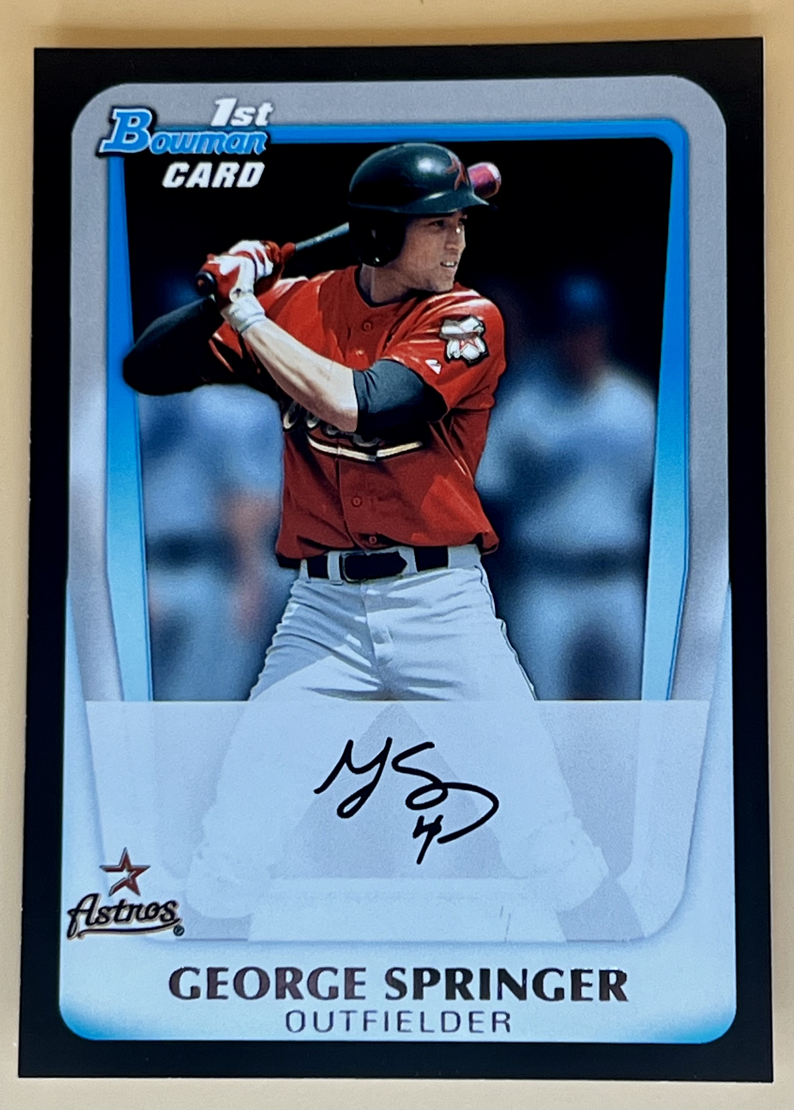 2011 Bowman Draft Picks & Prospects George Springer #BDPP81 1st Bowman RC Rookie