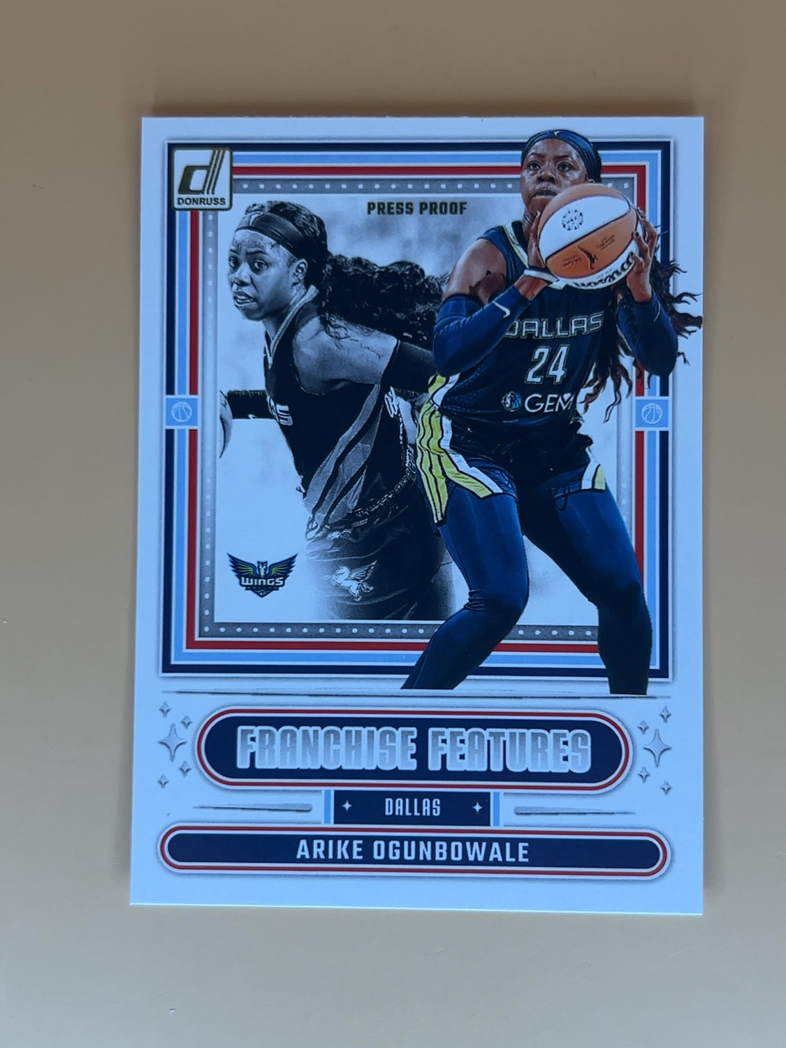 2025 Donruss WNBA Arike Ogunbowale #3 Franchise Features Press Proof