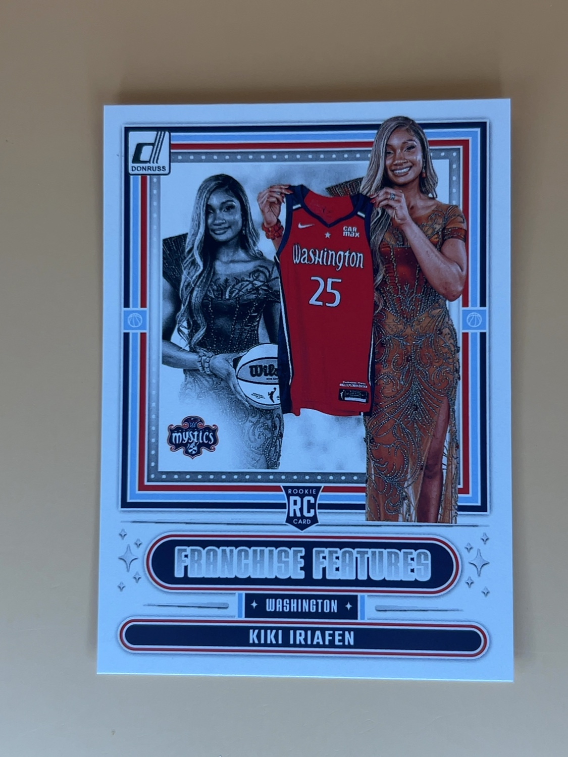 2025 Donruss WNBA Kiki Iriafen #18 Franchise Features RC