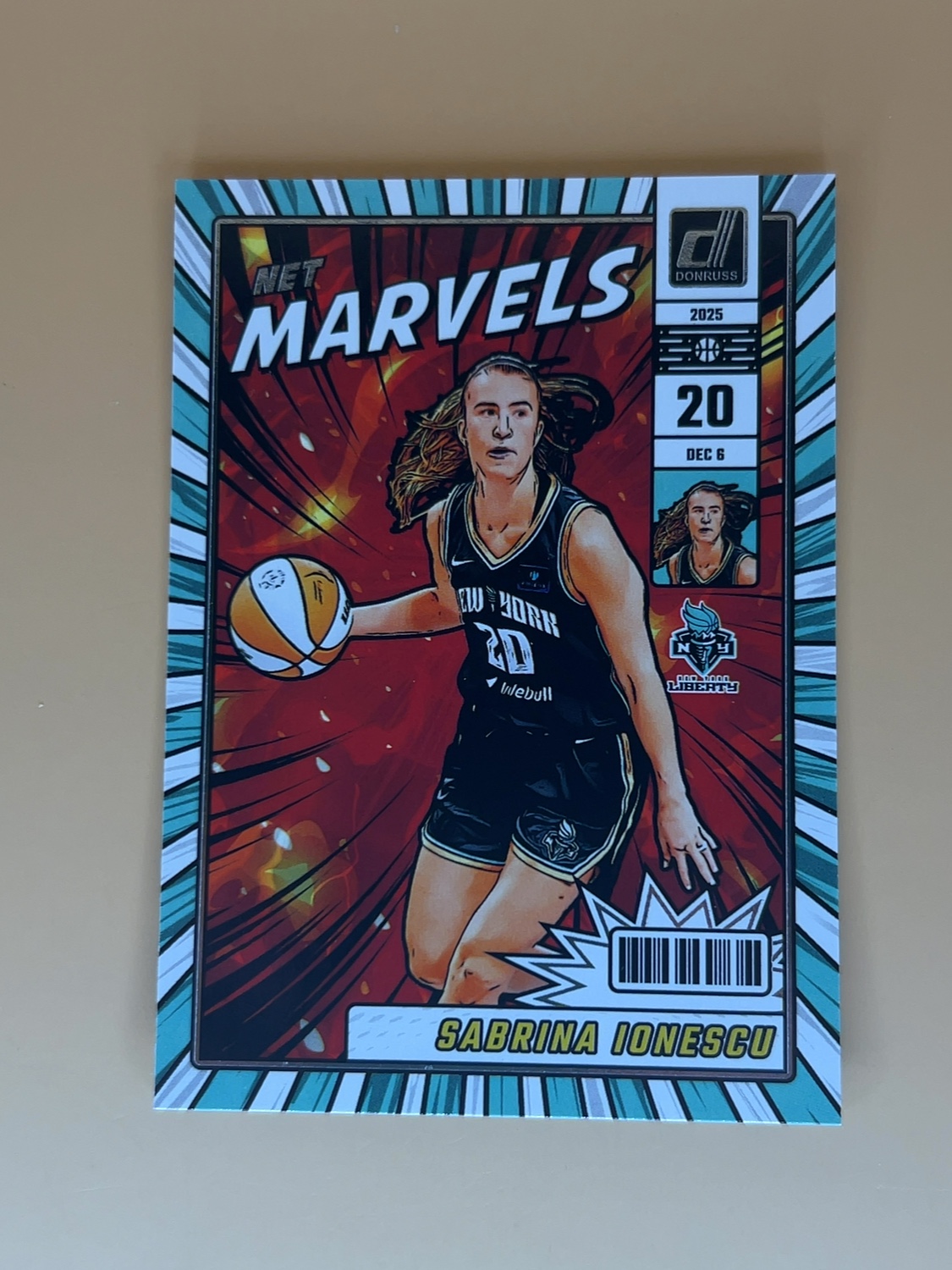2025 Donruss WNBA Sabrina Ionescu #7 Net Marvels