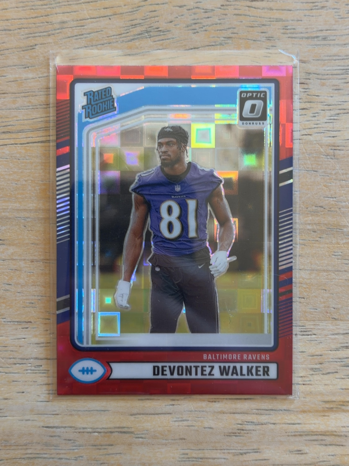 2024 Donruss Optic Devontez #345 Rated Rookies Preview Red Pandora