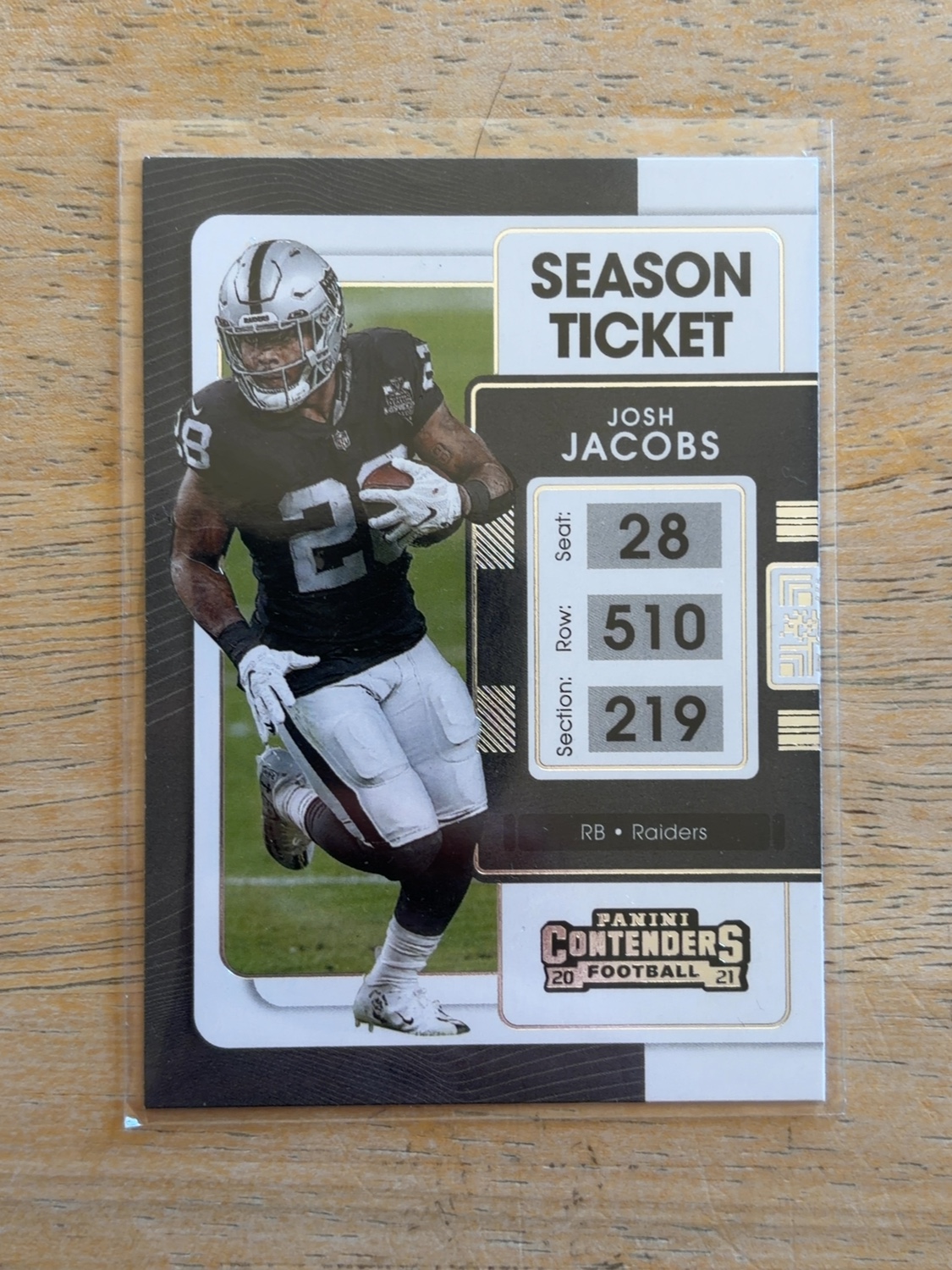 2021 Panini Contenders Josh Jacobs #59 Base