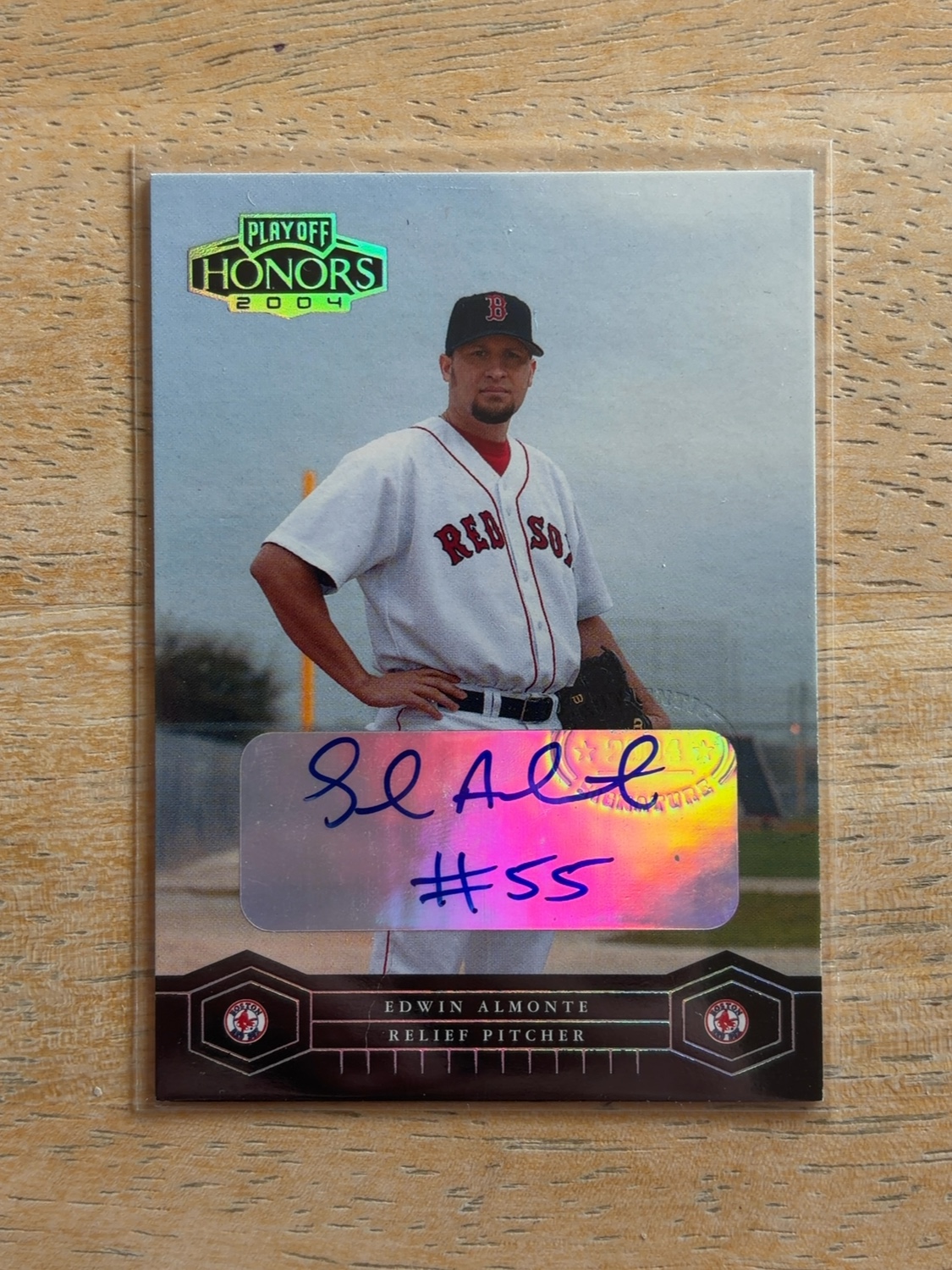2004 Playoff Honors Edwin Almonte #35 Signature Silver /100