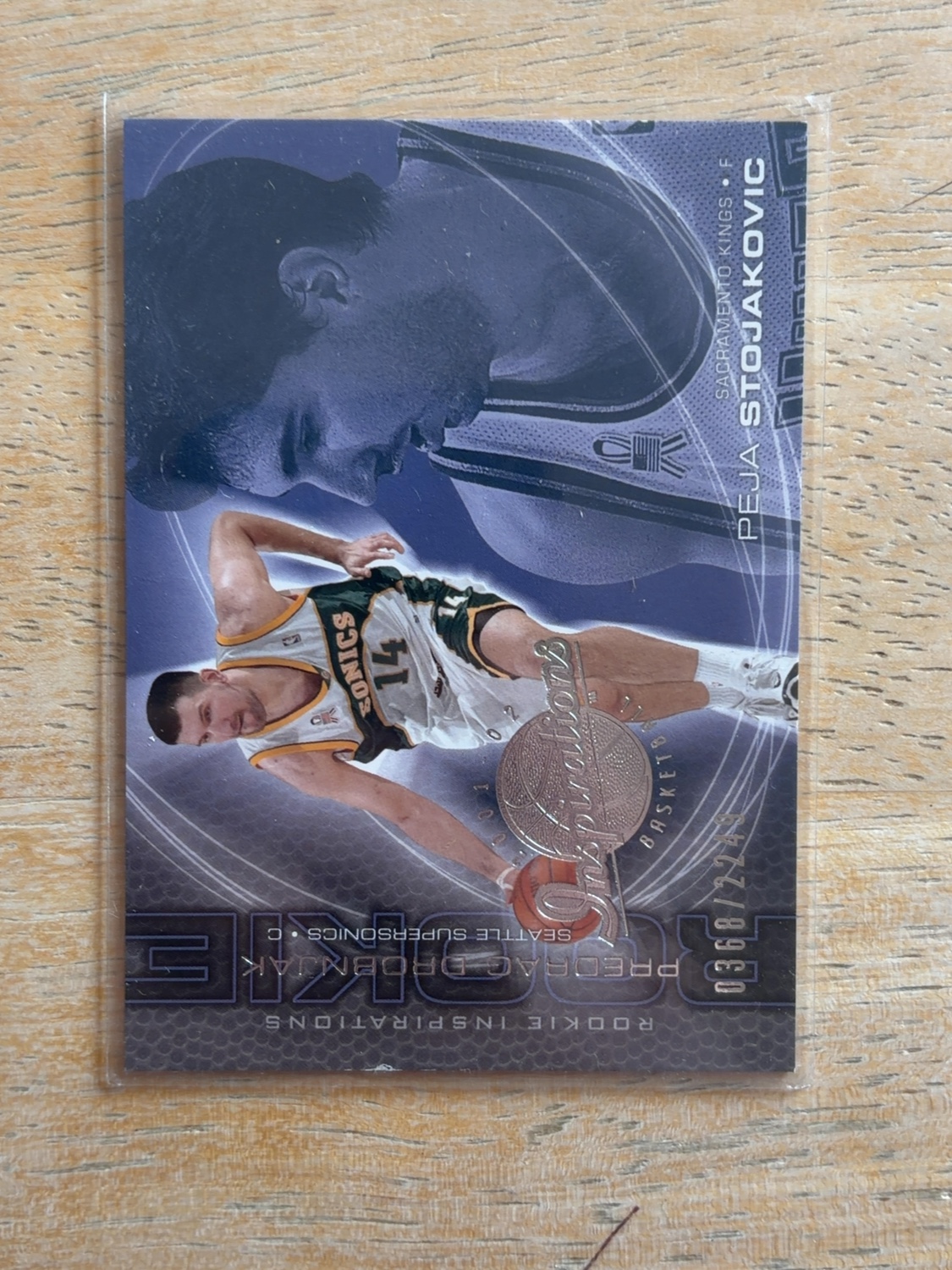 2001-02 Upper Deck Inspirations Predrag Drobnjak / Peja Stojakovic #94 /2249