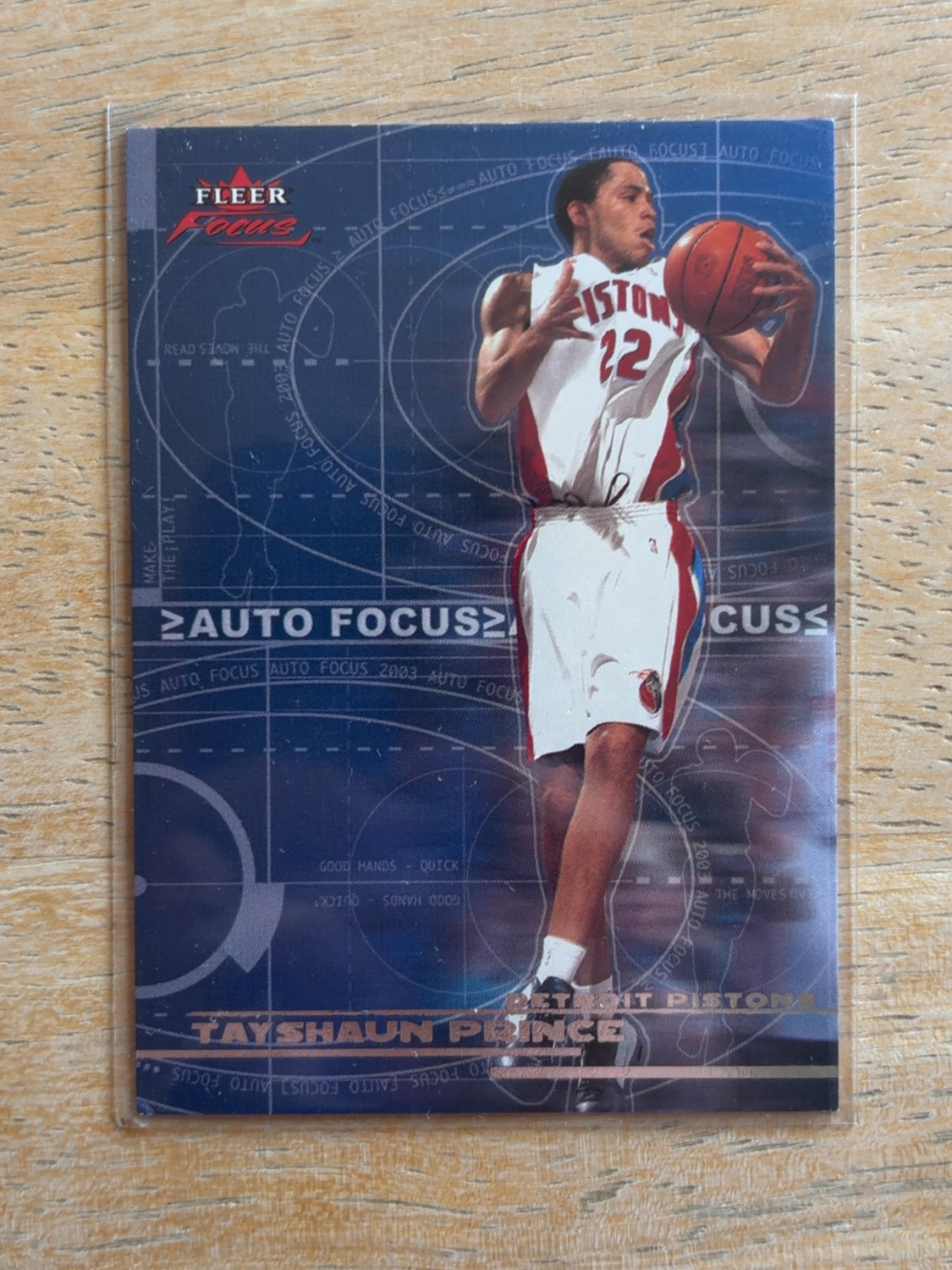 2003-04 Fleer Focus Tayshaun Prince #7/AF Auto Focus /250