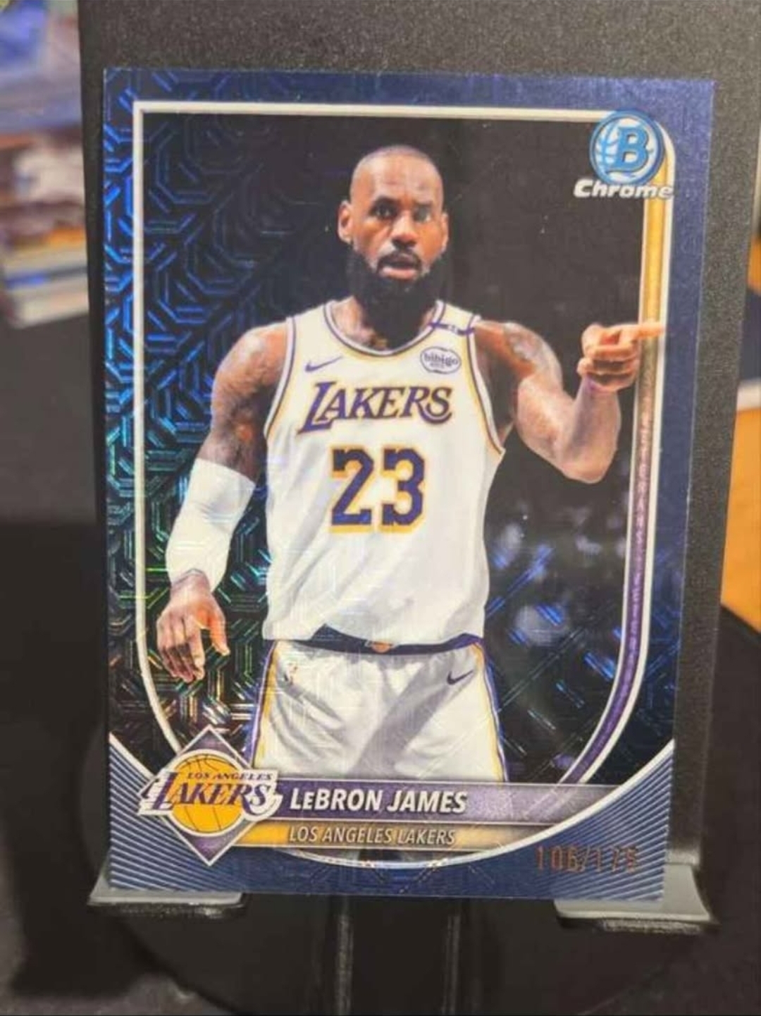2026 Topps Bowman Lebron James /175 #BCV-121 Navy Mojo