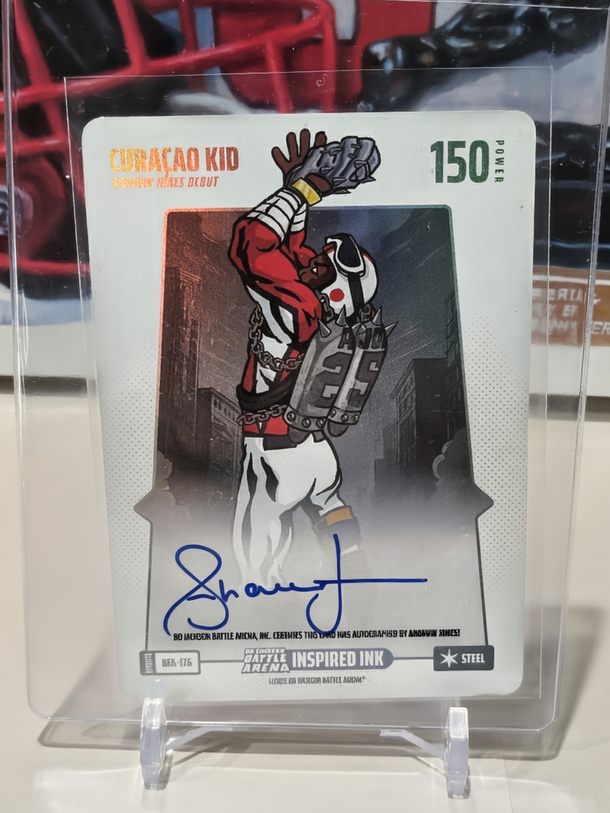 2025 Bo Jackson Battle Arena Curacao Kid (Andruw Jones) #BFA-176 Inspired Ink Auto Steel