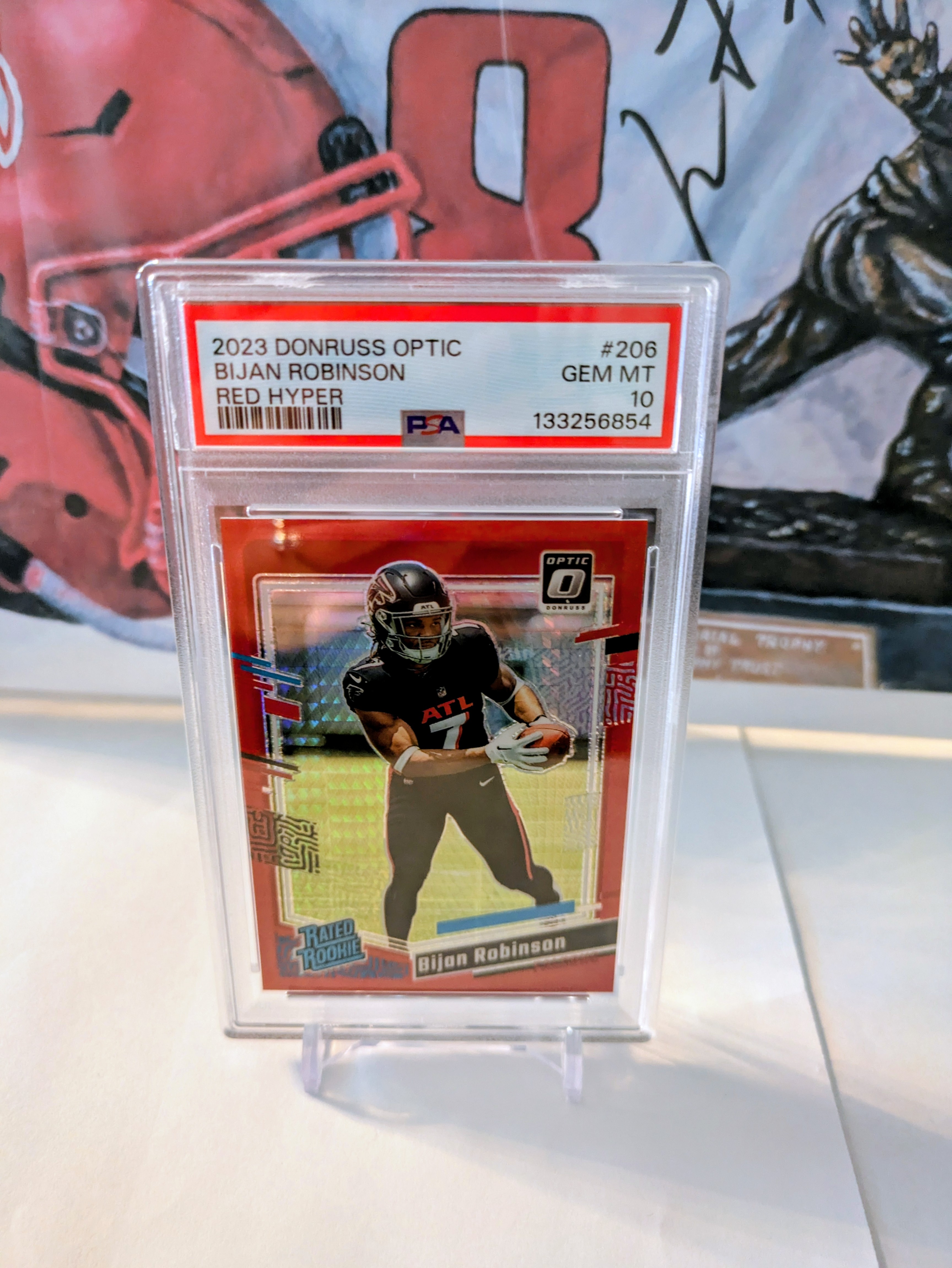2023 Donruss Optic Bijan Robinson #206 Red Hyper Prizm