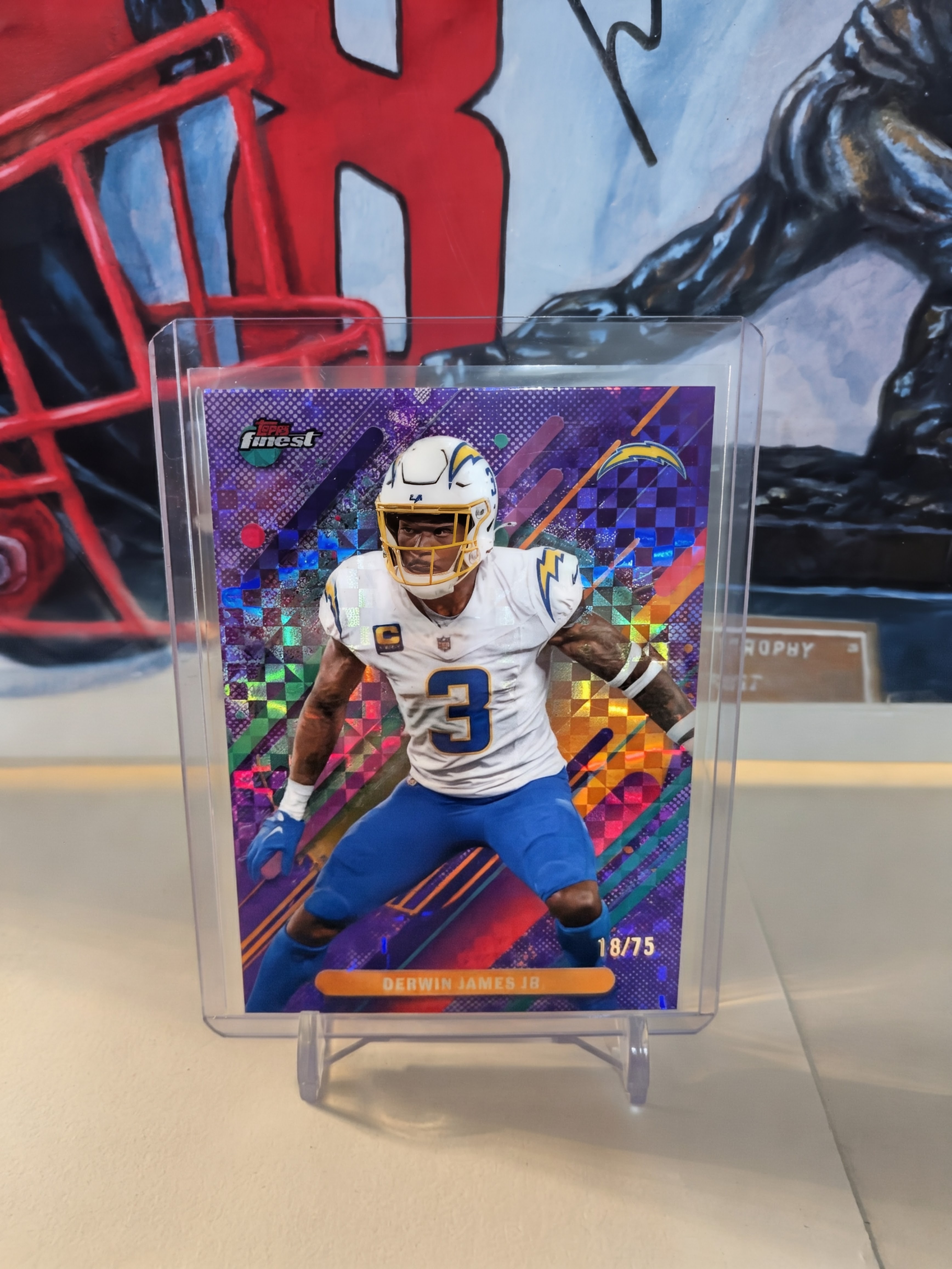 2025 Topps Finest Derwin James Jr #290 Purple X-Fractor /75