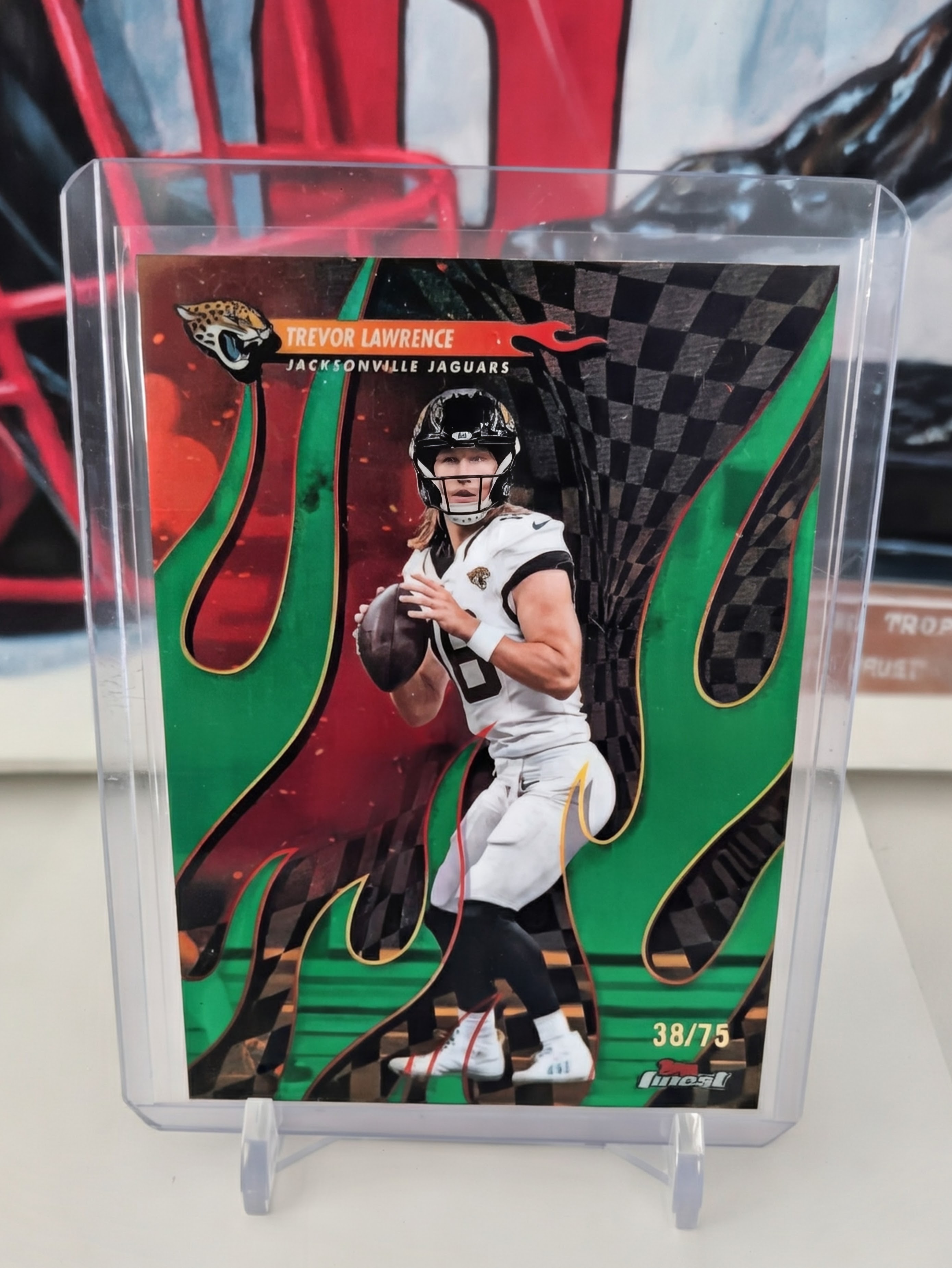 2025 Topps Finest Trevor Lawrence #T-19 Green /75