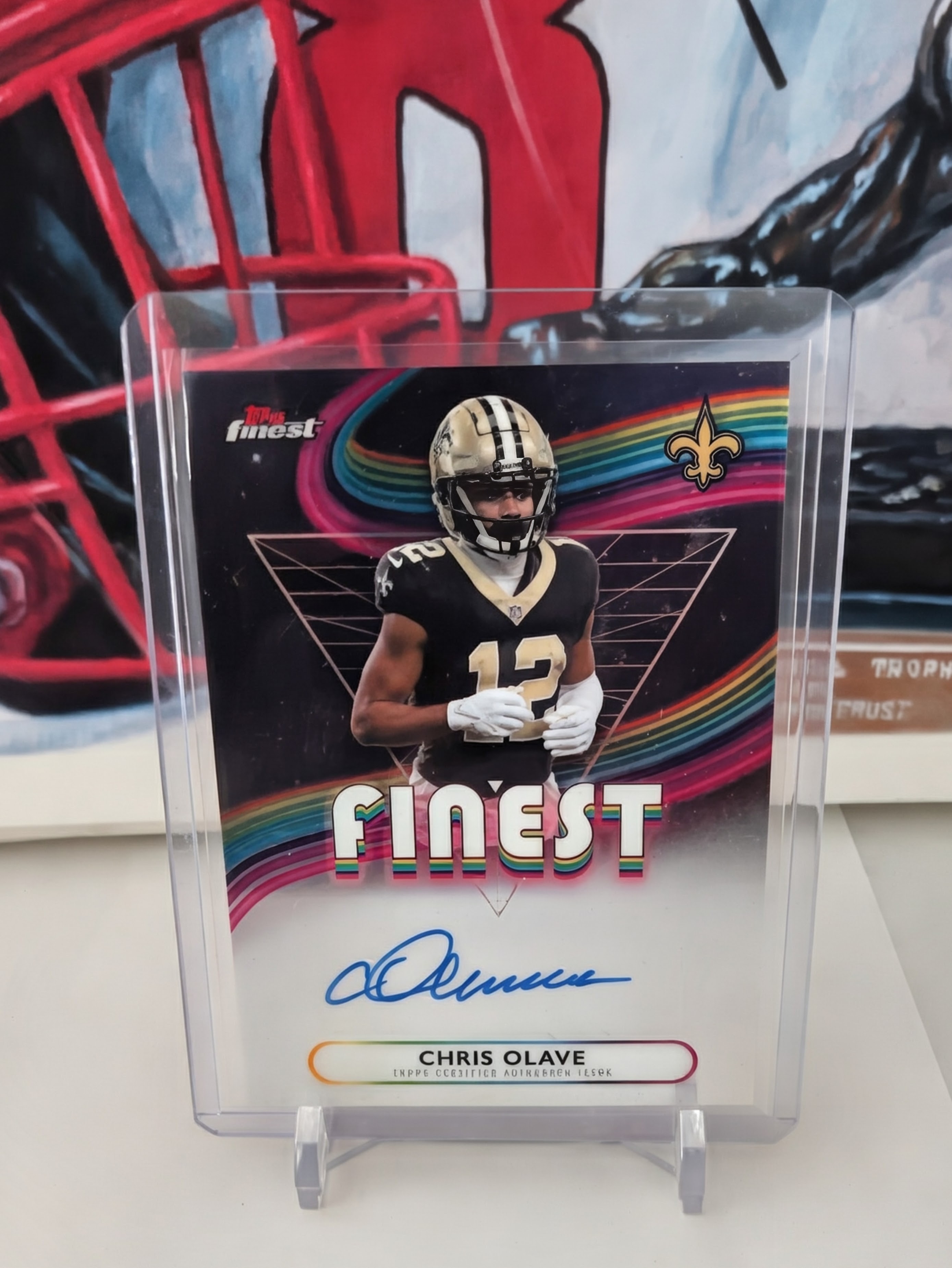 2025 Topps Finest Chris Olave #FA-CO Finest Auto
